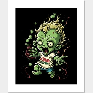 Baby Zombie Yellow Posters and Art